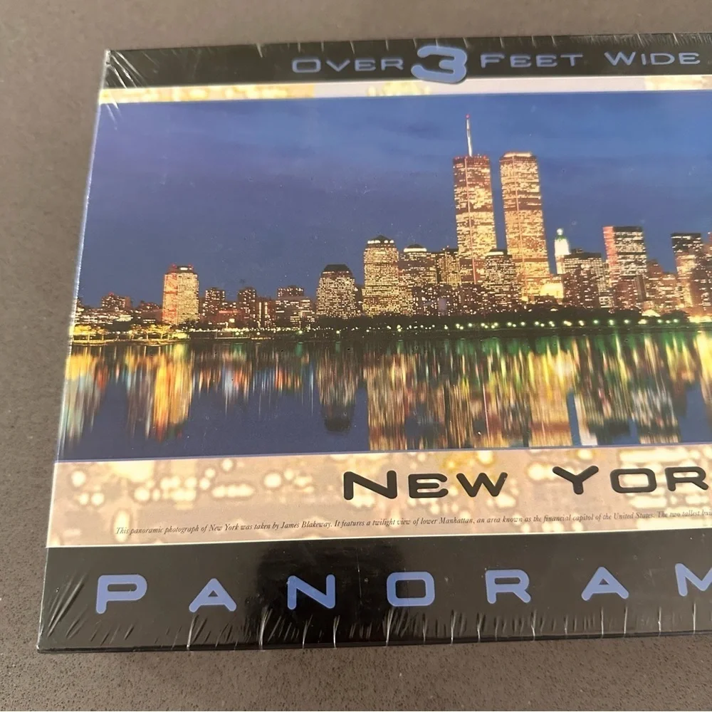 Vintage New York City Skyline Panoramic Puzzle 750 Pieces Unopened